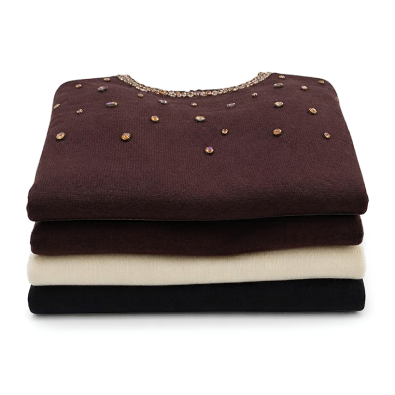 MAGLIONE  CON DETTAGLI PIETRE
