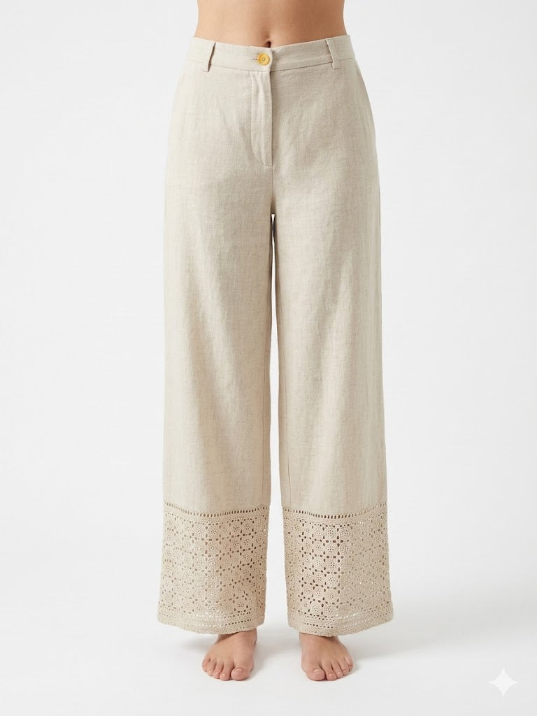 PANTALONE INSERTO SANGALLO