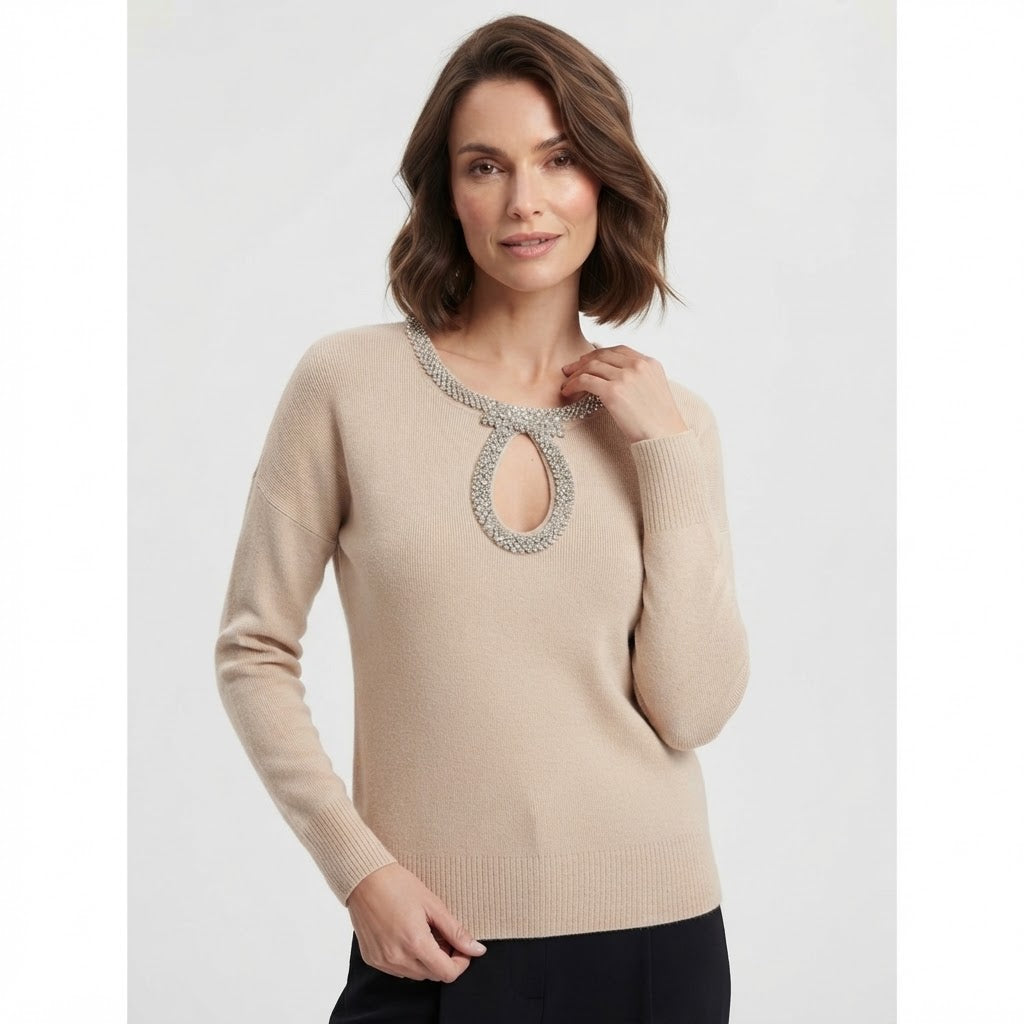 MAGLIONE GIROCOLLO A GOCCIA