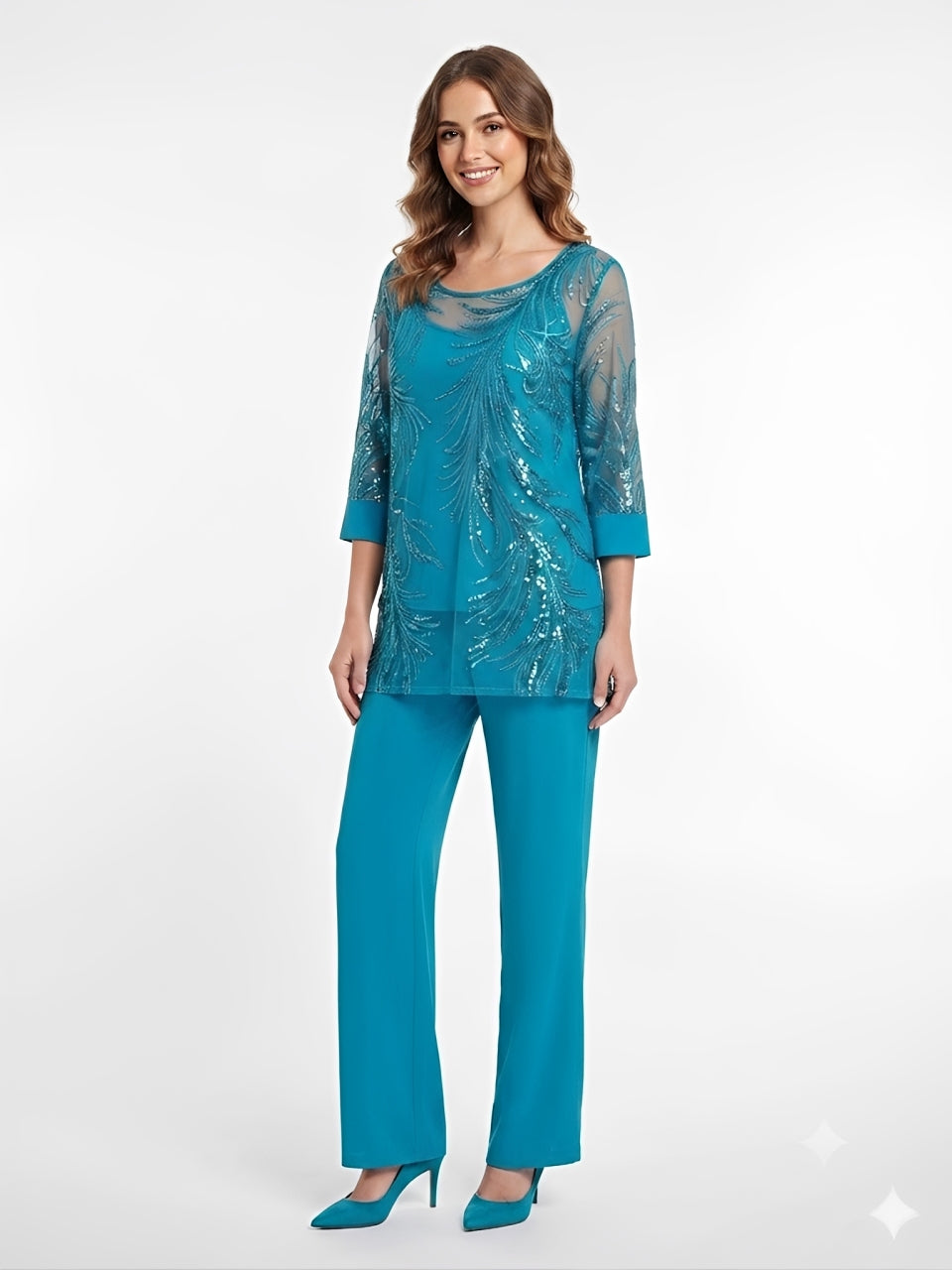 COMPLETO BLUSA PAILLETTES