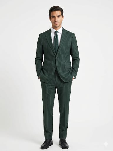 MONOPETTO GESSATO VERDE