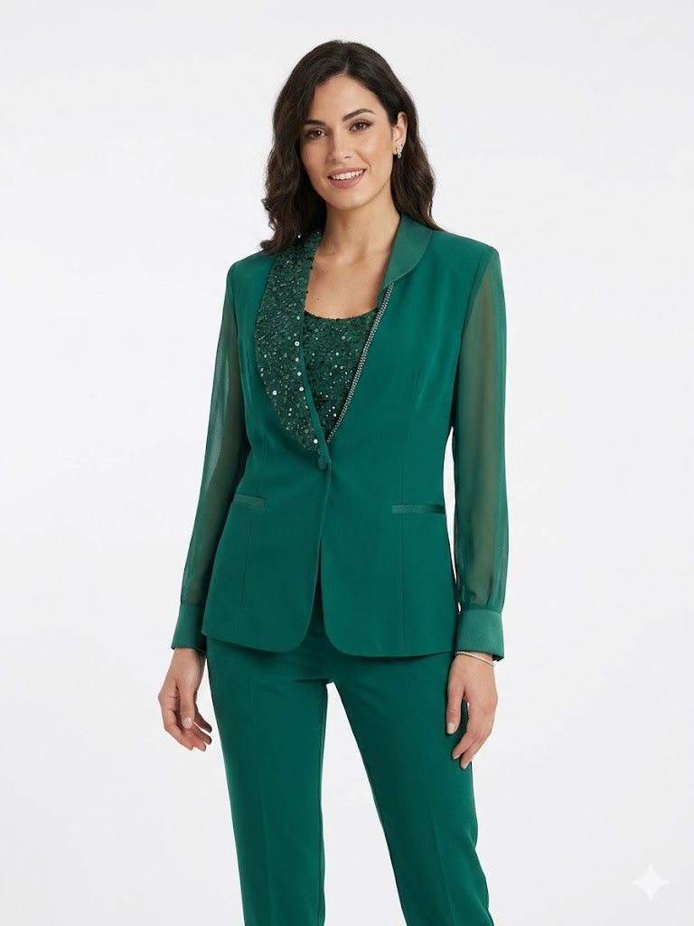 TAILLEUR MEZZO COLLO STRASS