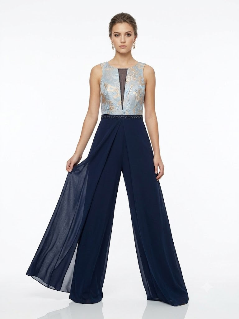 TUTONE CHIFFON & PIZZO