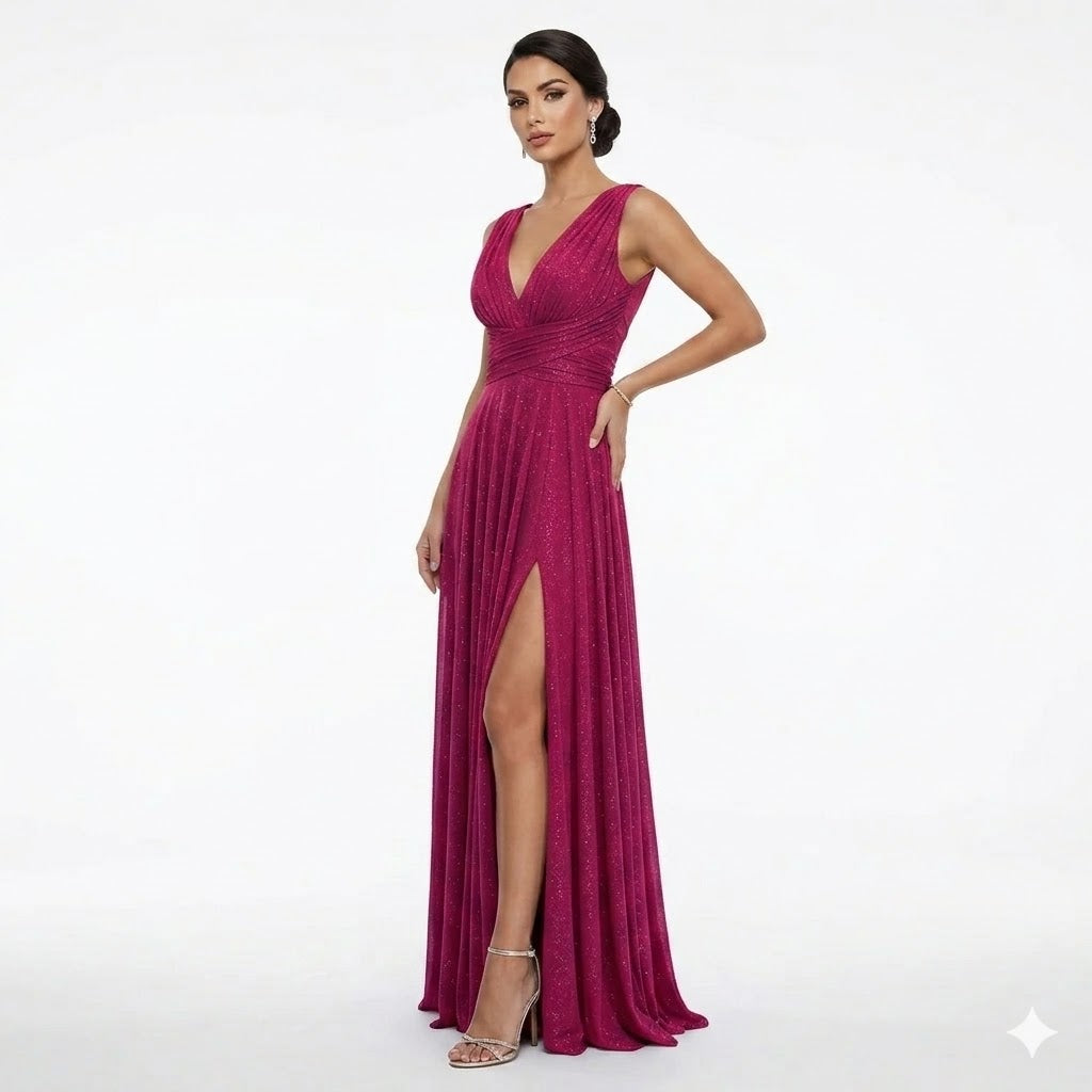 "CLAW" DRESS WITH CORALS