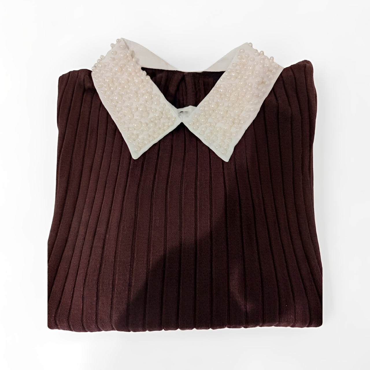 MAGLIONE COLLO DI PERLE