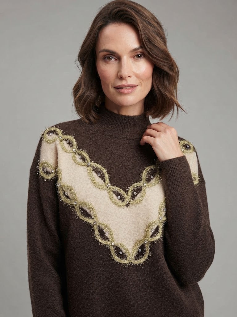 MAGLIONE DECORATO