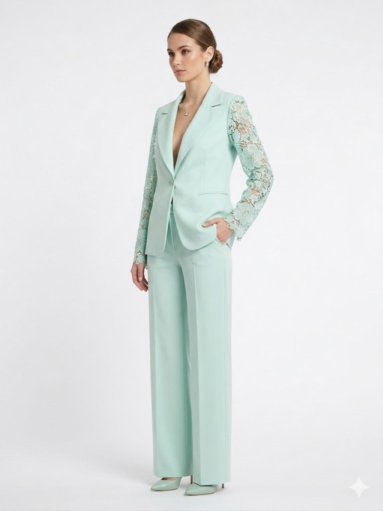 TAILLEUR MANICA IN PIZZO MACRAME'