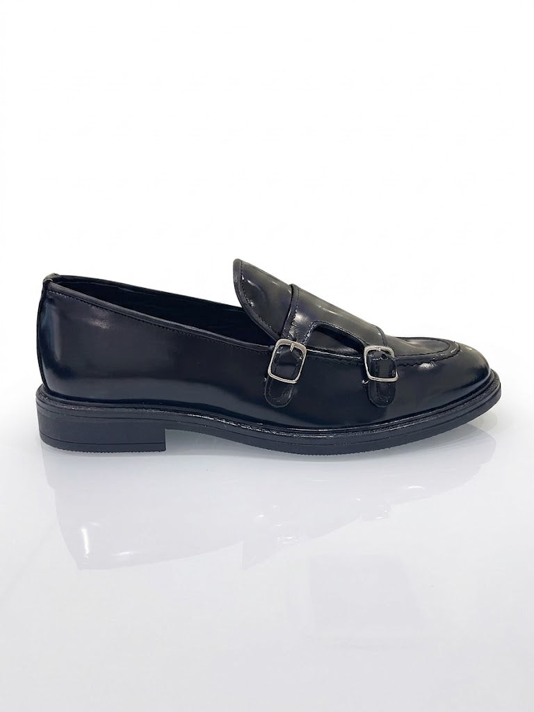 F.MOCASSIN À BOUCLE EN CAOUTCHOUC
