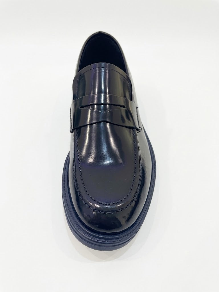 MOCASSIN BLEU LISSE