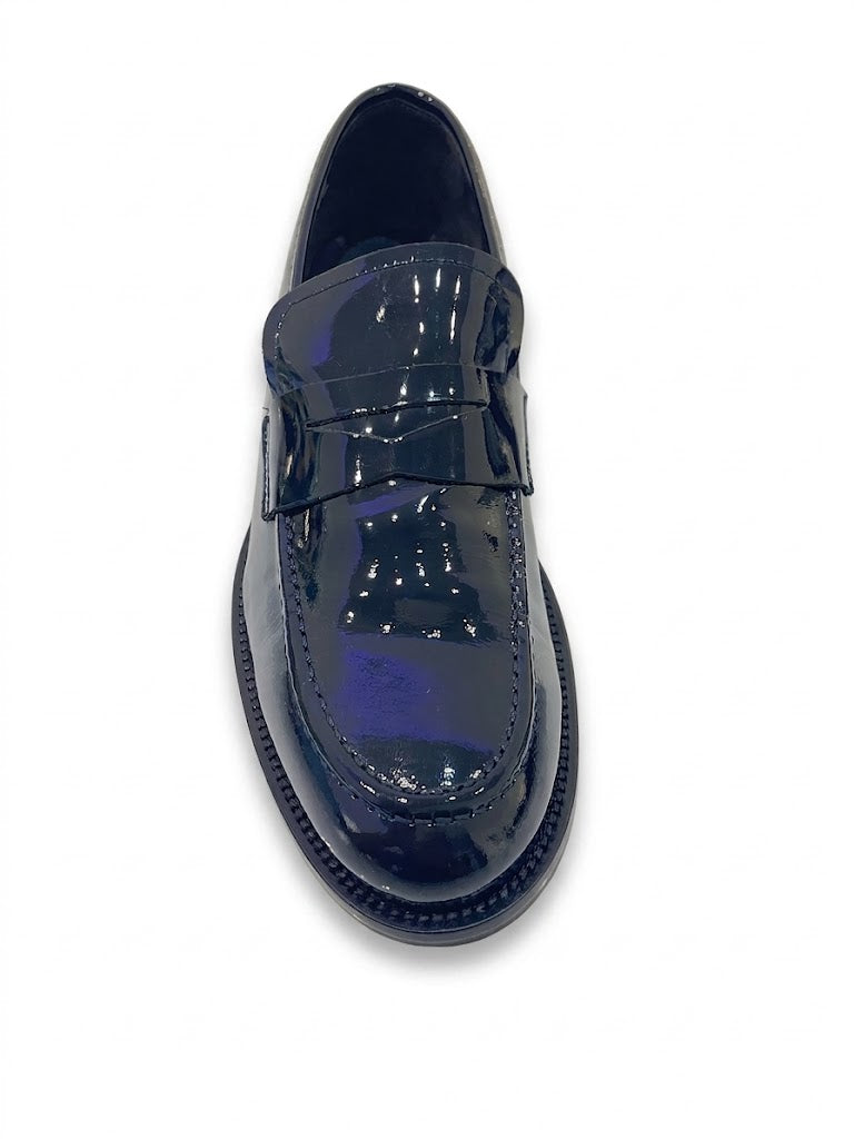 MOCASSIN BLEU LISSE