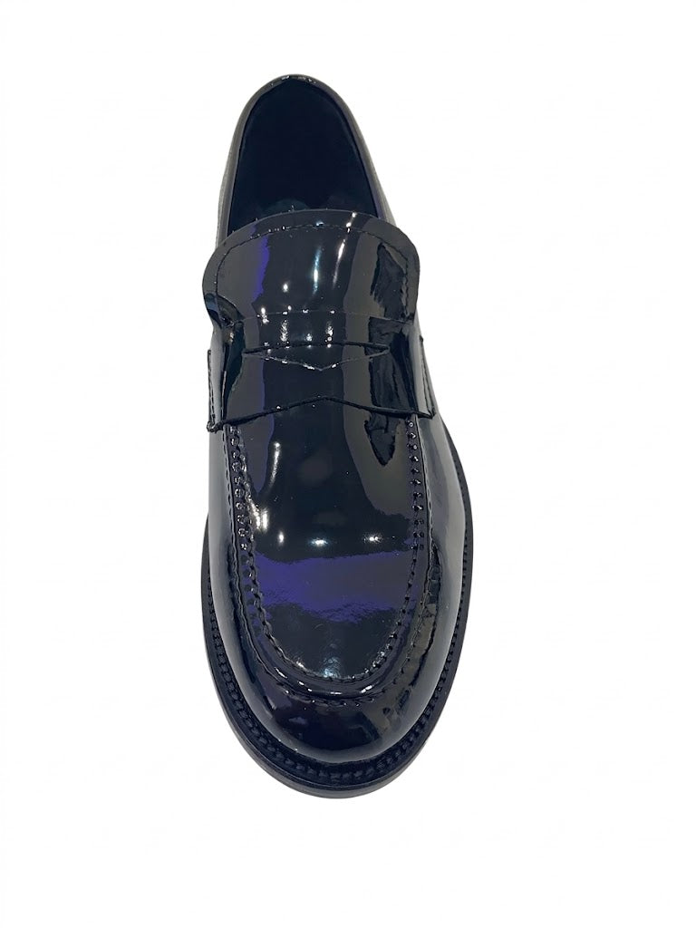 MOCASSIN BLEU LISSE
