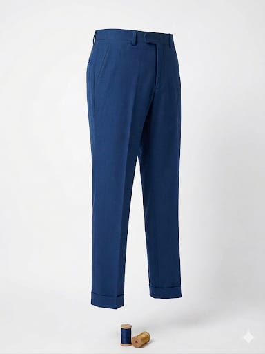 ABITO MONOPETTO MODELLO BOTTONI RIVESTITO TASCA RASO BLU